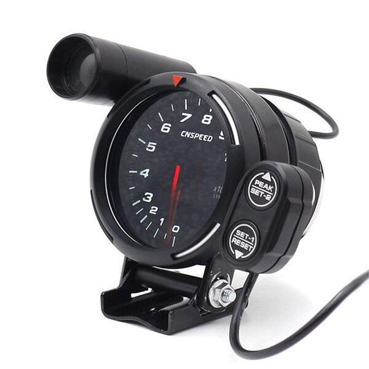 3.5-inch 12V Automotive Tachometer 0-11000 RPM + Peak Memory Function