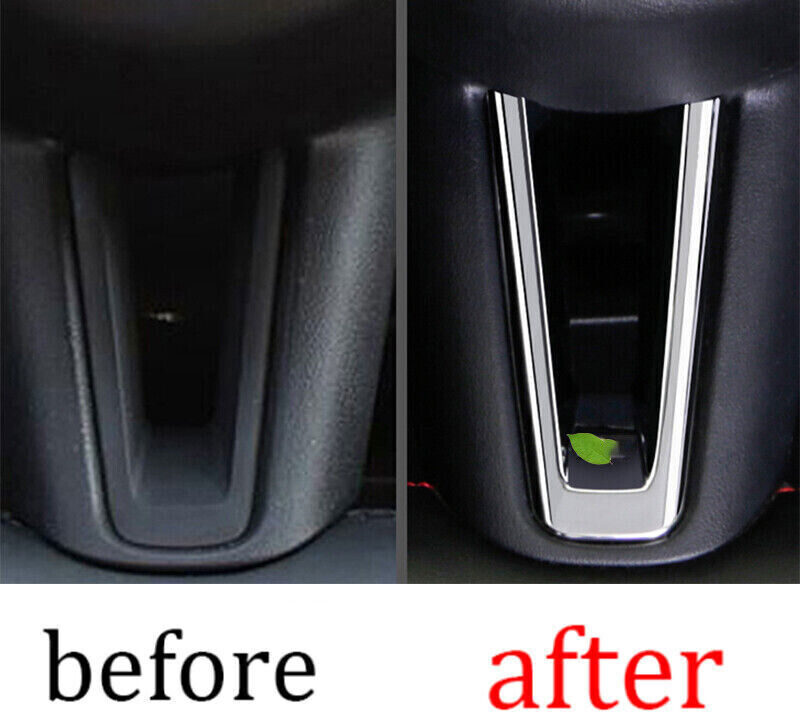 for Mazda CX-30 2020-2024 Silver Inner Steering Wheel U-Type Panel Trim Cover 1X
