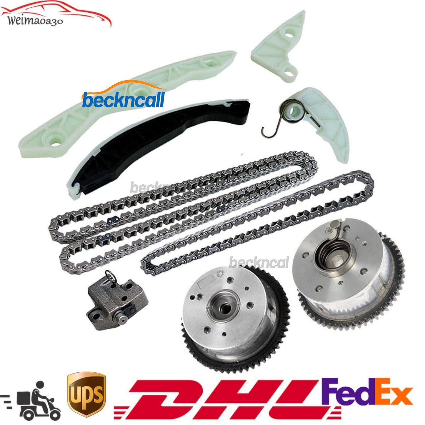 Timing Chain Kit Camshaft Phaser for Kia Forte for Hyundai for Genesis Coupe for Tucson 2.0L
