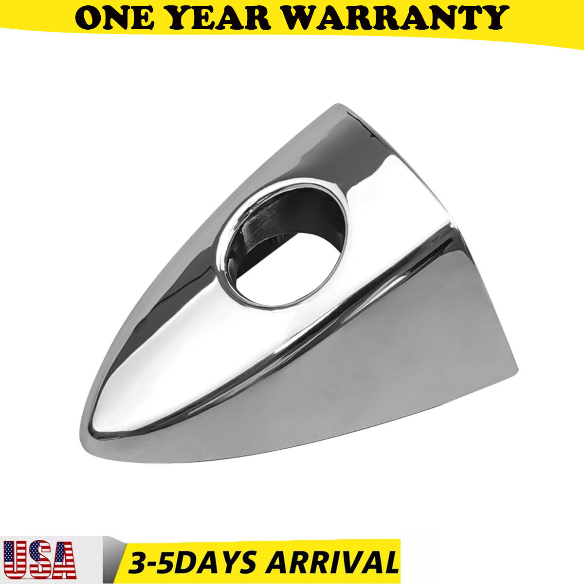 For 2013-2017 for Honda Accord LH Front Driver Door Handle Key Bezel Cover Chrome