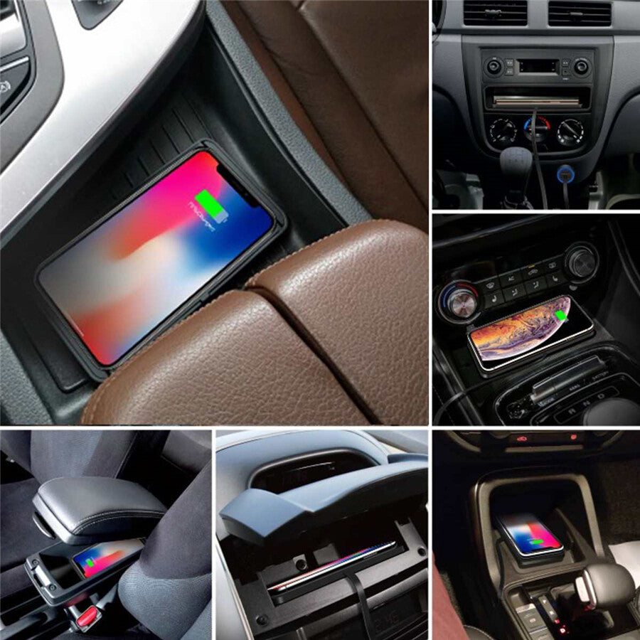 Wireless Car Phone Charger Charging Silicone Pad For Apple iPhone Samsung