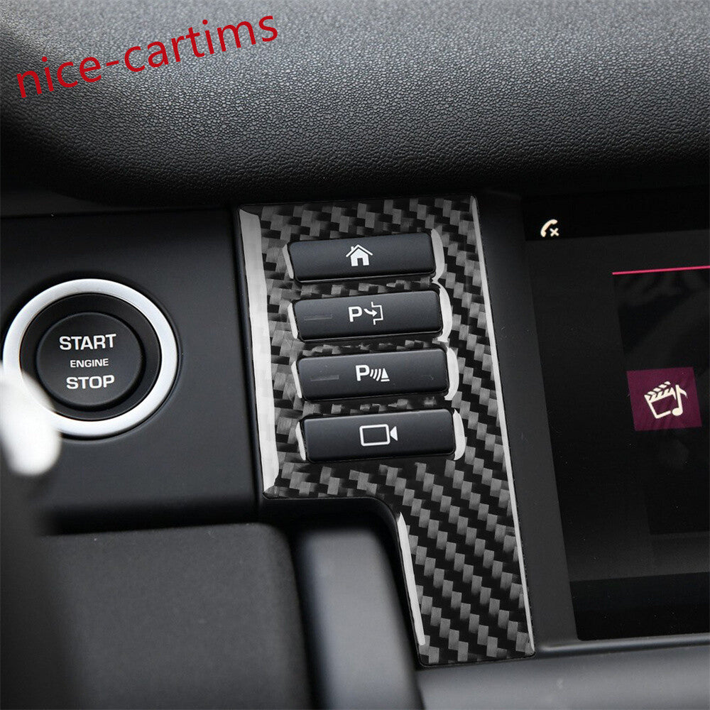 Carbon Fiber GPS Display Screen Side Trim for Land Rover Discovery Sport 2015-19
