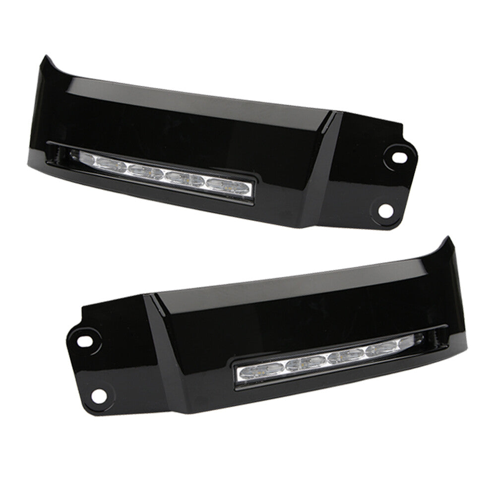 Two-piece LED car bumper with built-in DRL fog lights and driving lights, suitable for 2007-13 for Toyota Tundra.