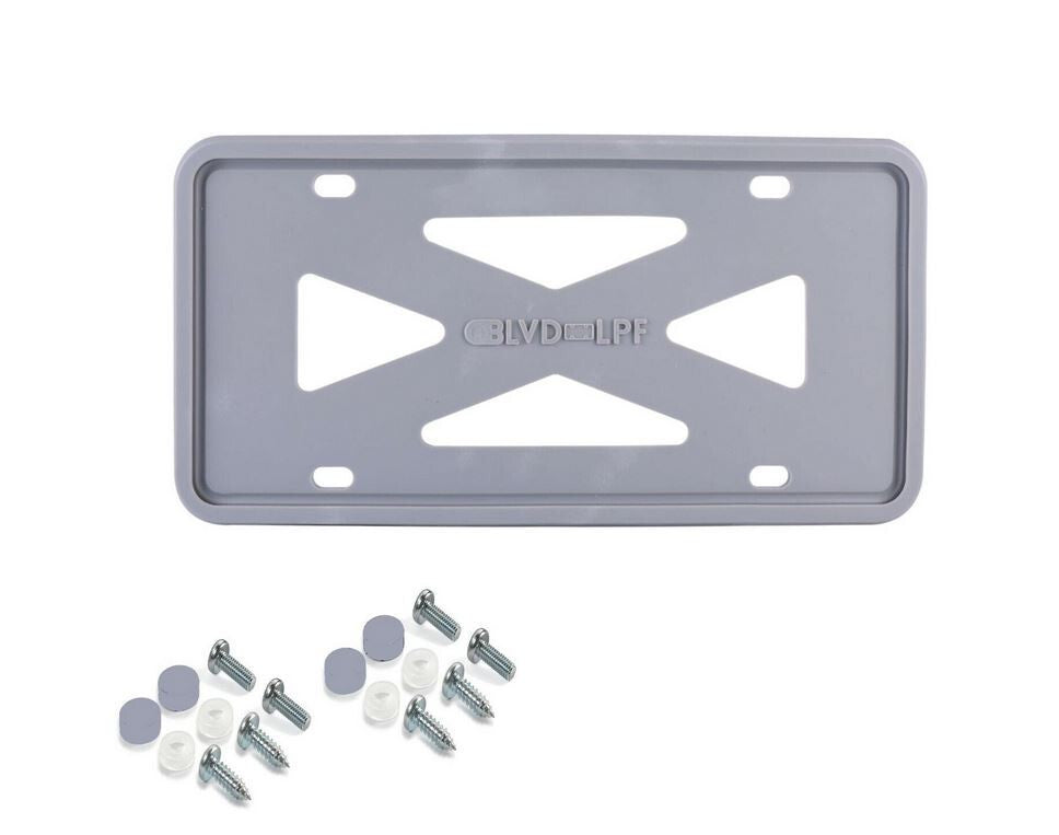 Car license plate frame cover cap, trunk gray silicone, suitable for Nissan