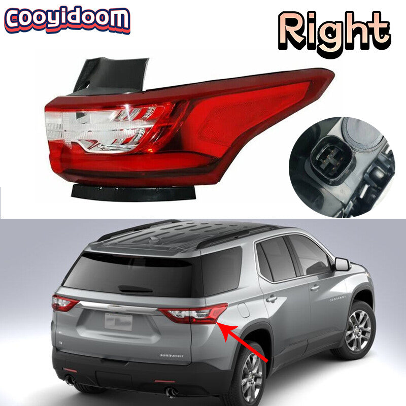 Right Outside Tail Light Lamp Rear Brake Lamp for Chevrolet Traverse 2018-2020