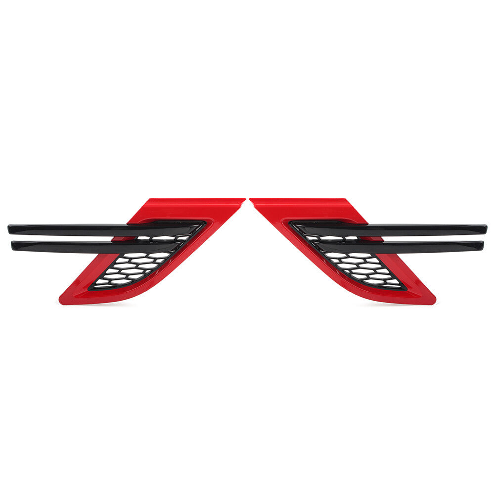 2x Side Fender Mesh Grille Grill for Land Rover for Range Rover Sport 2014-2017 Red