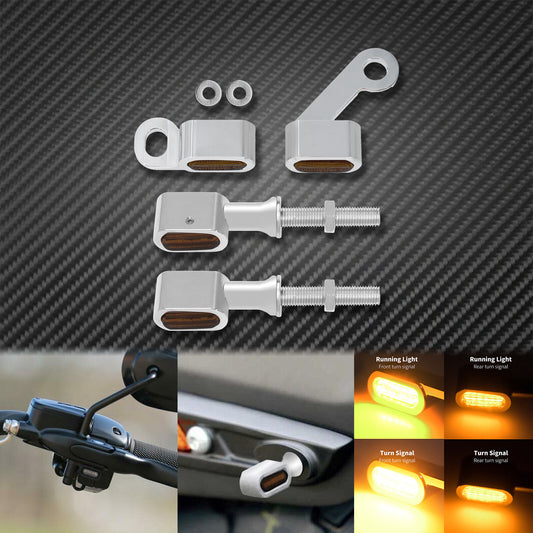 Front Rear Clutch for Mini Turn Signal Amber Indicator Light Fit For Touring Softail