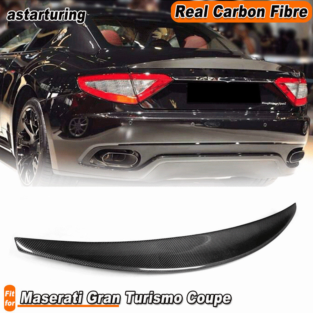Carbon Fiber Rear Trunk Boot Spoiler Wing for Maserati Gran Turismo Coupe 08-14