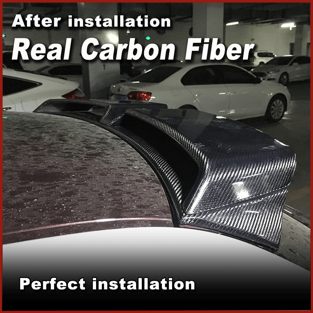 REAL Carbon Rear Roof Window Spoiler Top Wing for Audi A1 Hatchback 2D 2010-14