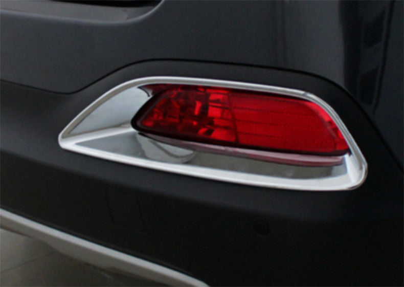 for Kia Sorento 16-2020 Chrome Rear bumper Fog Light Lamp Frame Cover Trim 2PCS
