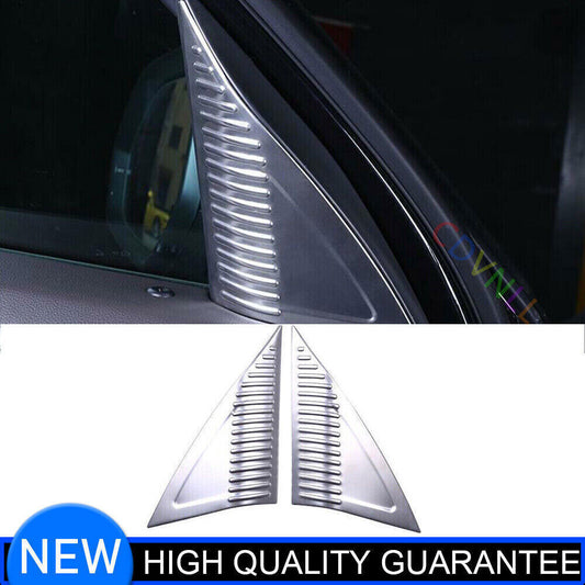 for Volkswagen Atlas 18-23 Steel Silver A Pillar Post Front Triangle Frame Trim