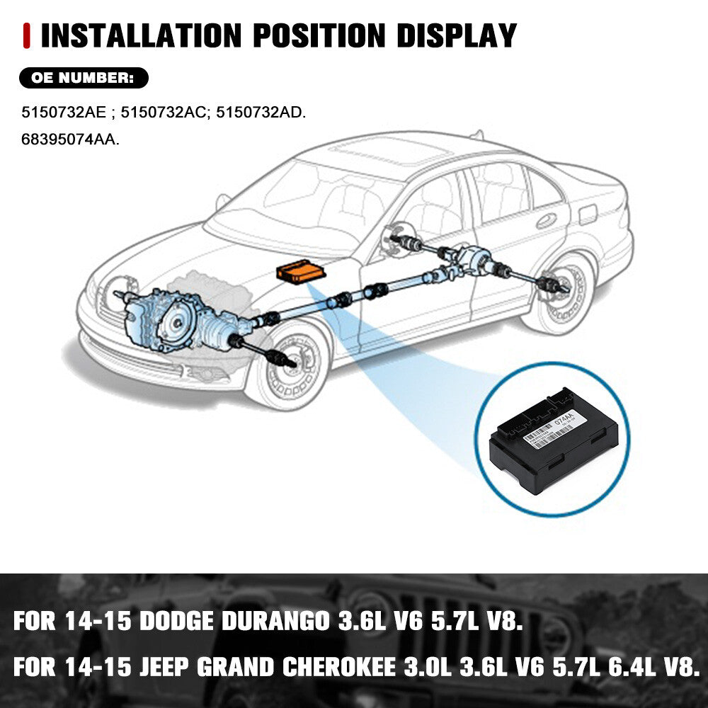 TRANSFER CASE CONTROL MODULE For 14-15 for JEEP GRAND CHEROKEE 68395074AA