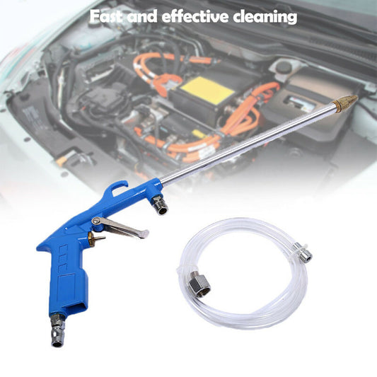 Car Pneumatic Clean Engine Oil Cleaner Care Pneumatic Cleaning Gun Tool Blue Kit