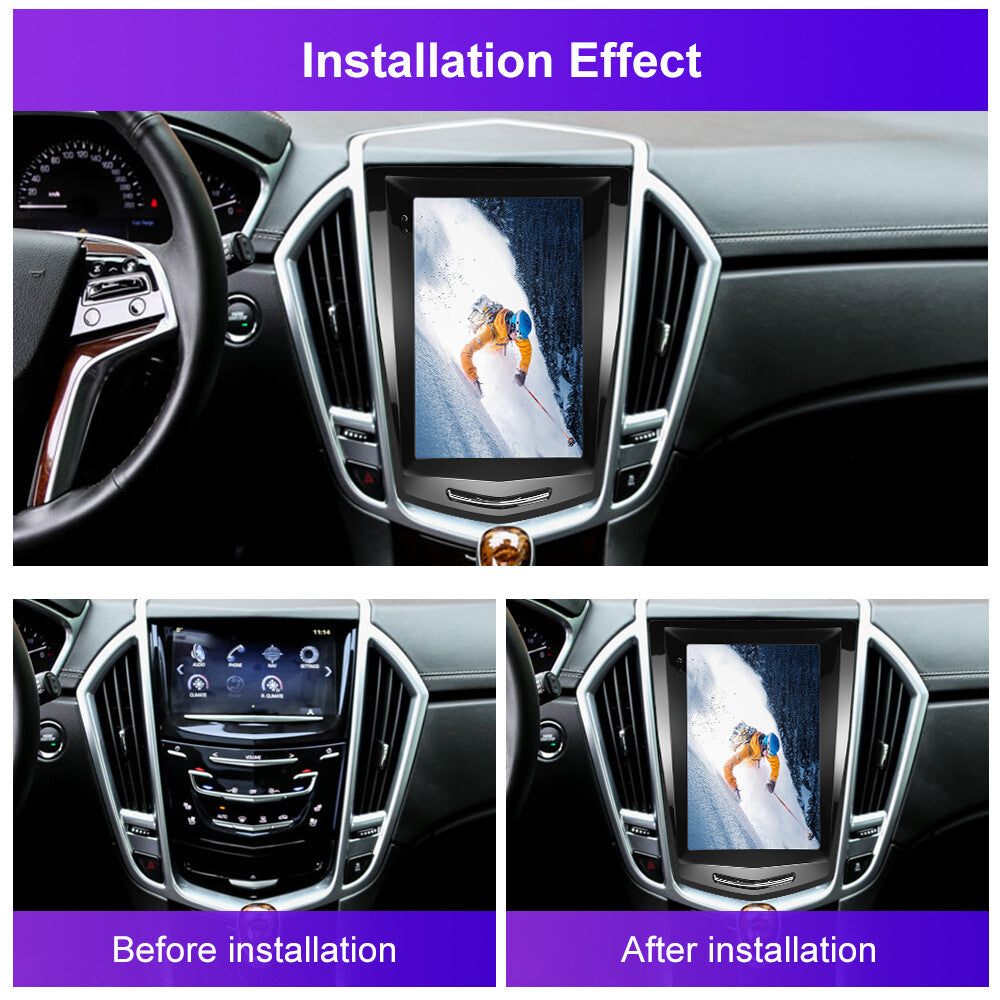 9.7 64GB Car Android 13 Radio GPS Carplay DSP for Cadillac ATS SRX XTS ATSL CTS