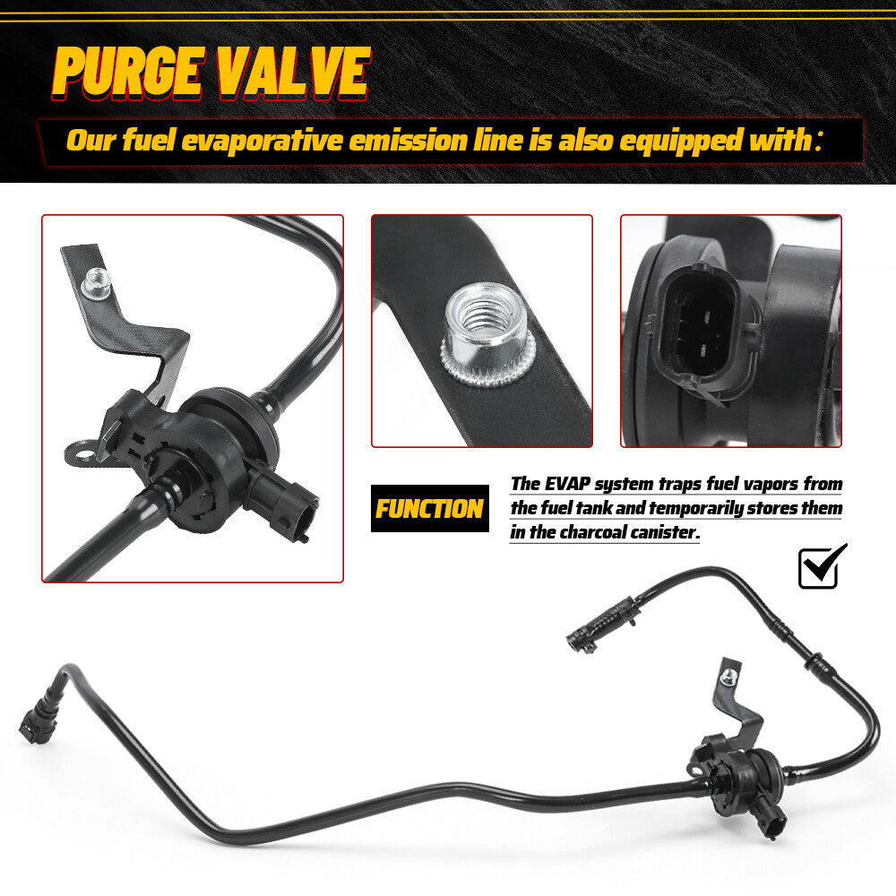 for Ford Fiesta With 1.6L Engine Non-Turbo 14-19 FuelEvaporativeEmissionsPurg