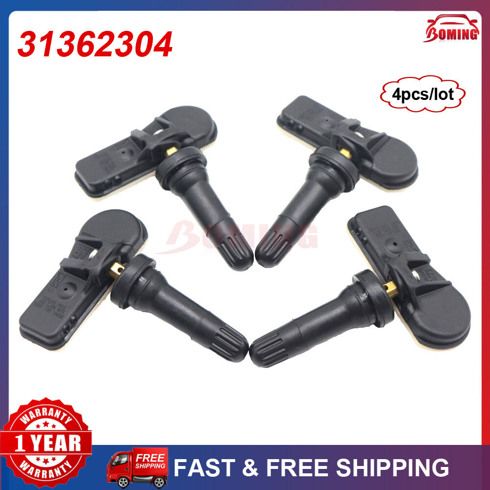 Pack 4pcs New Tire Pressure Sensor TPMS 31362304 for Volvo S80 V60 V90 XC90 S60