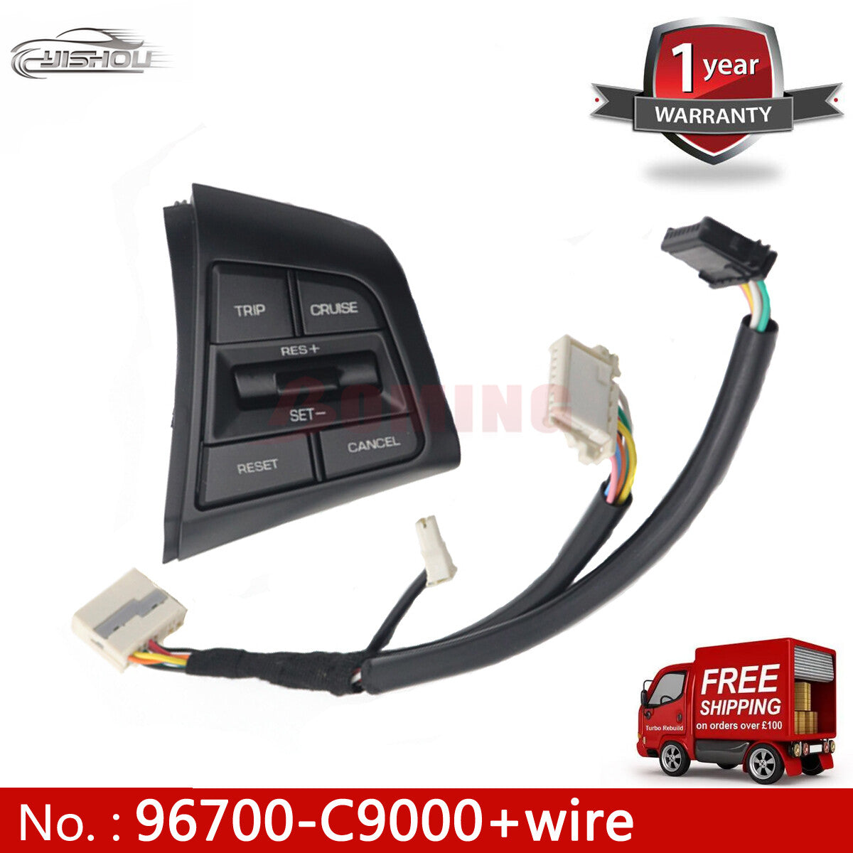 New inward-facing multimedia switch for the for Hyundai Creta ix25 1.6L Black