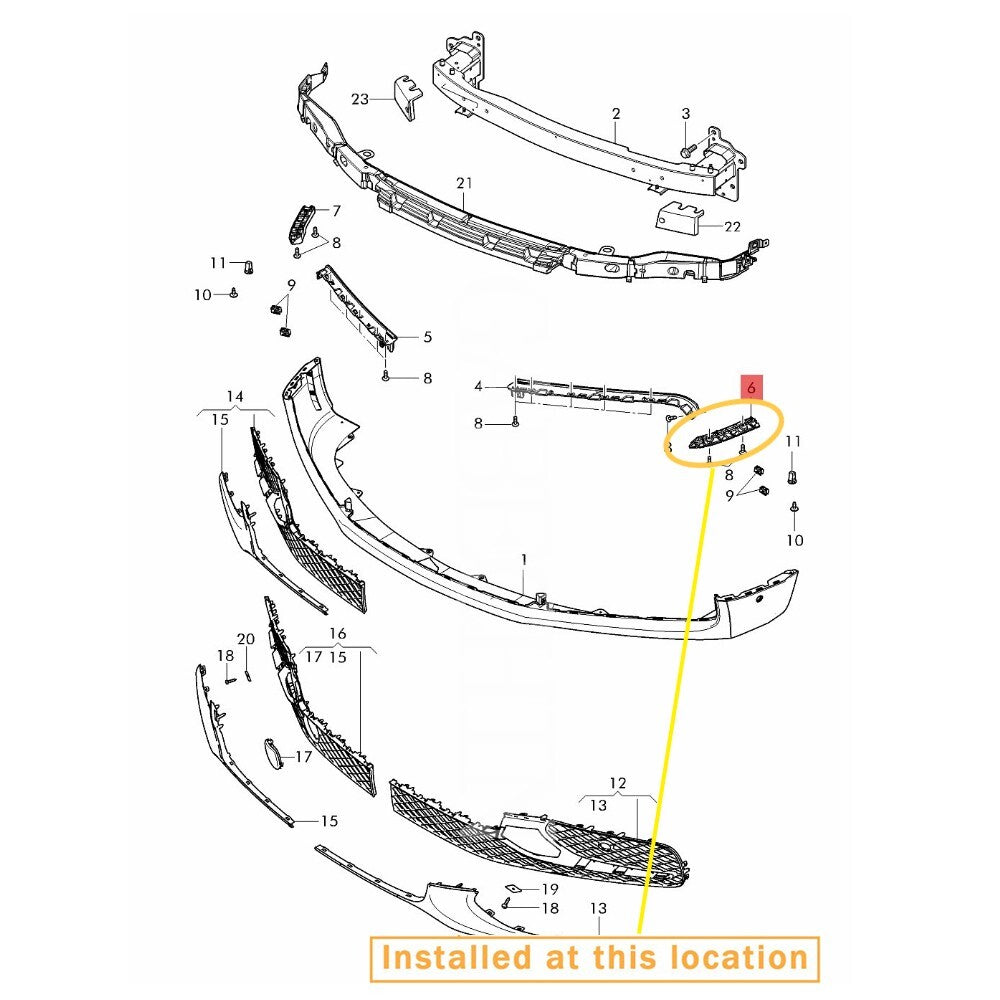 Suitable for Bentley Flying Spur Guide frame left. Equipment Manufacturer: 4W0807183