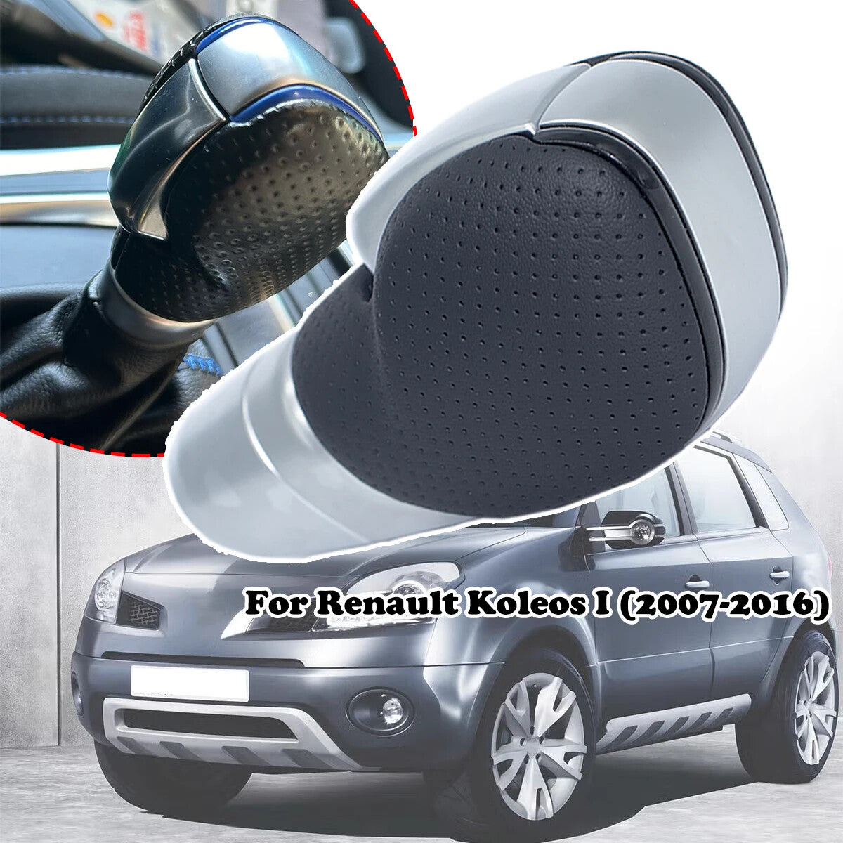 for Renault Koleos 1 2007 - 2016 Automatic Gear Shift Knob PU Leather 328650419R