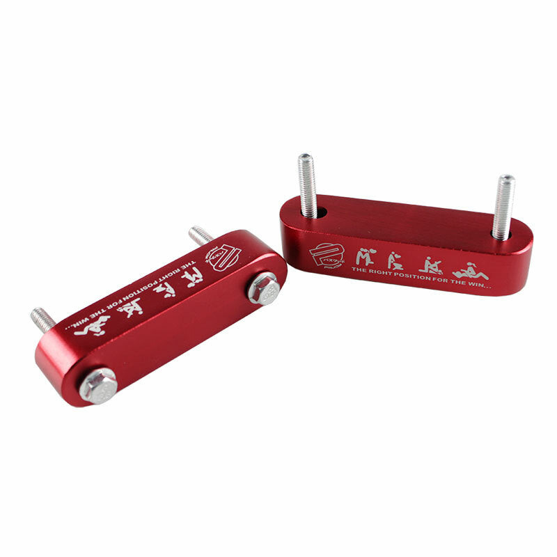 Anodized Red Hood Spacer Hood Riser 3/4 for Honda for Civic CRX Del Sol Integra