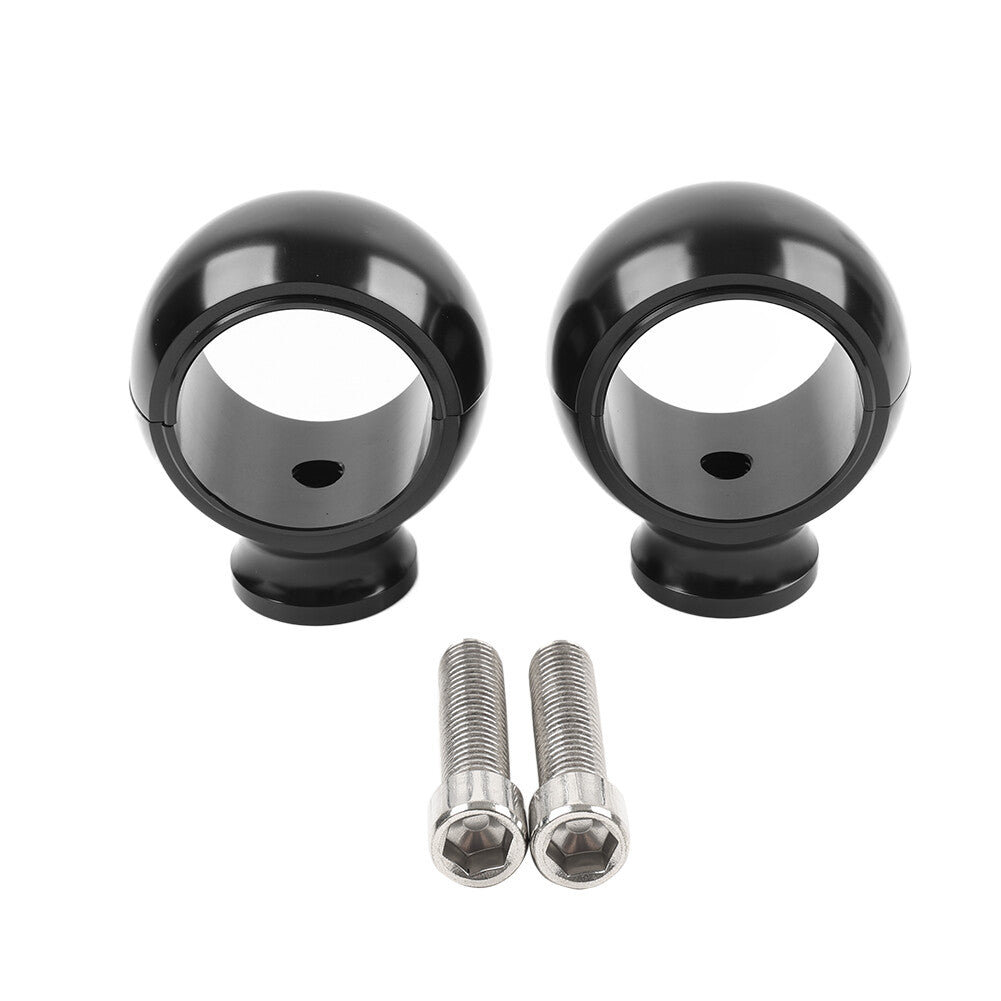 2 Rise Handlebar Riser Clamp Mount Black for Harley Sportster Softail