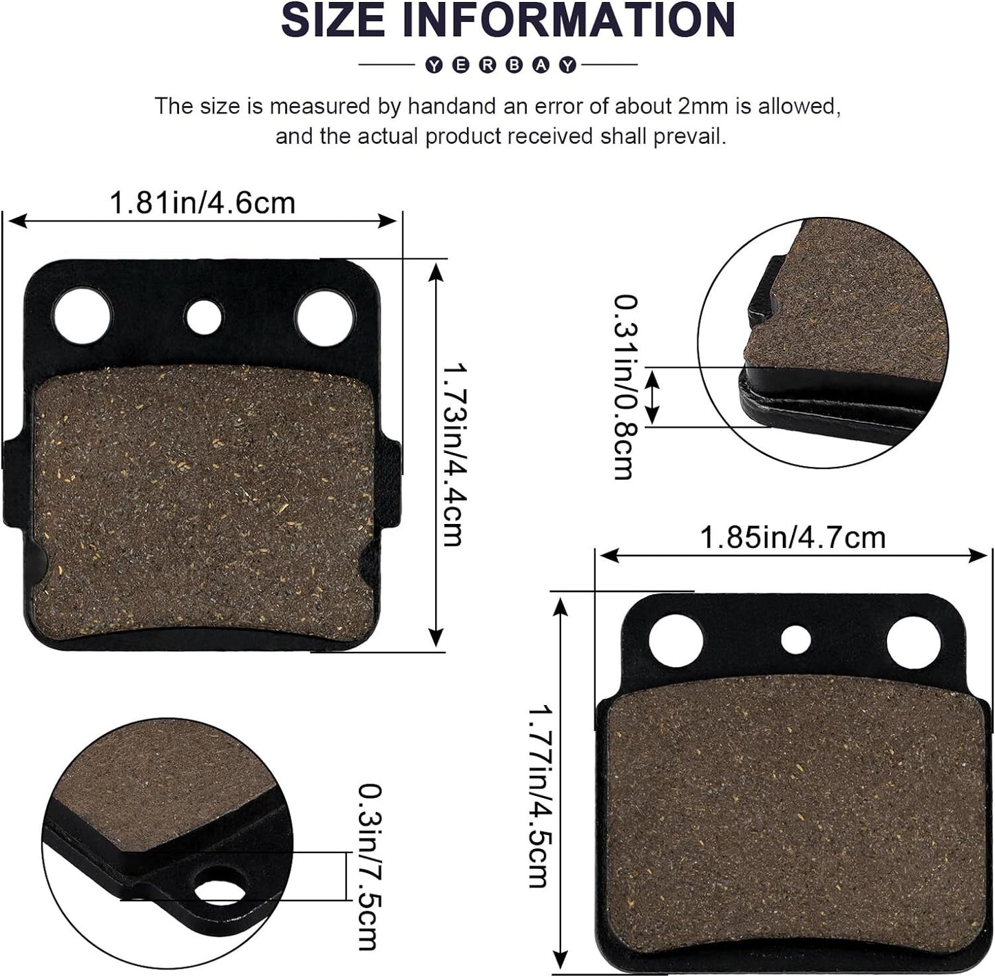 Front Rear Brake Pads for Suzuki LT-Z 400 LTZ400 Quadsport 400 2003 2004 2005