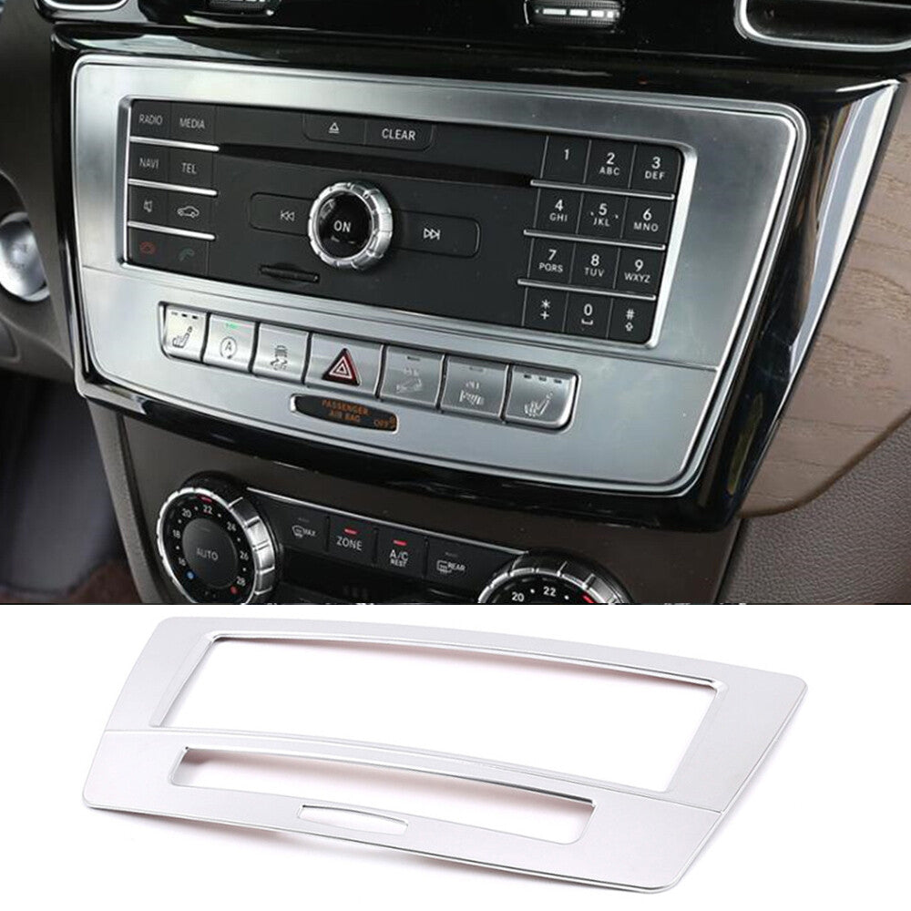 Central Console CD Panel Voice Mode Trim for Mercedes-Benz GLE GLS 2013-19Silver