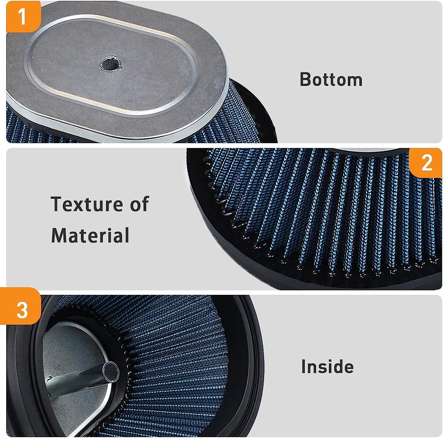 Air Filter for Breeze 125 YFA125 YFA1 1989/1991-2004, Grizzly 125 YFM125 2004-13