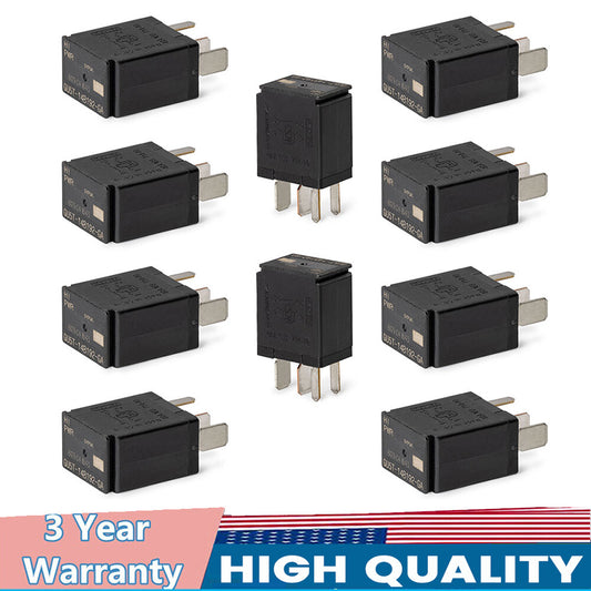 10X 4-PIN 8T2T-14B192-AA Relay, Black Multifunction Relay for Fusion F150 F-250