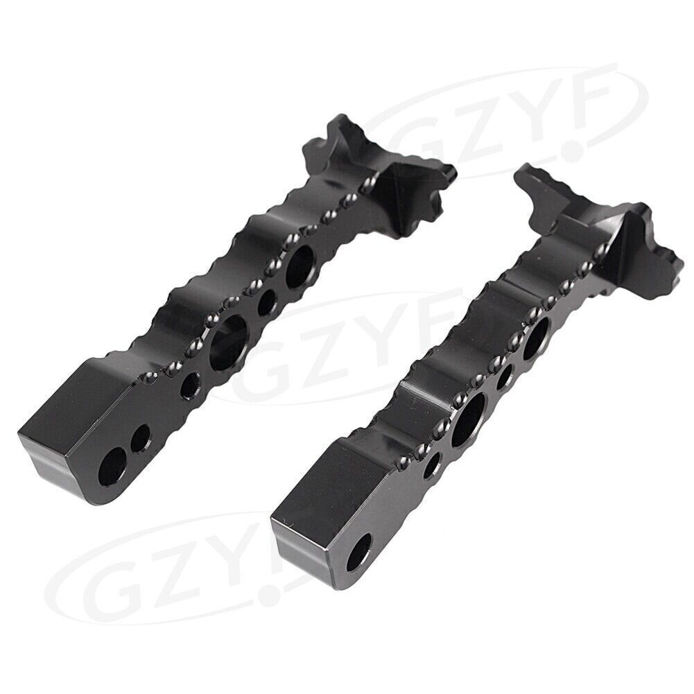 2x Rear Foot Pegs Footrests Restset Black Fit for Suzuki Hayabusa GSX1300R 2008-2017