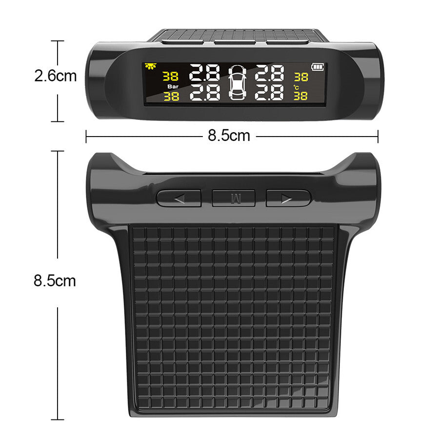 TPMS Car Tire Pressure Monitoring System 4 External Sensor LCD Digital Display