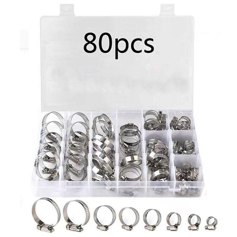 Car Fuel Hose Clamps Pipe Clamp Worm Gear Clip Adjustable Hose Clamp Plier Tool
