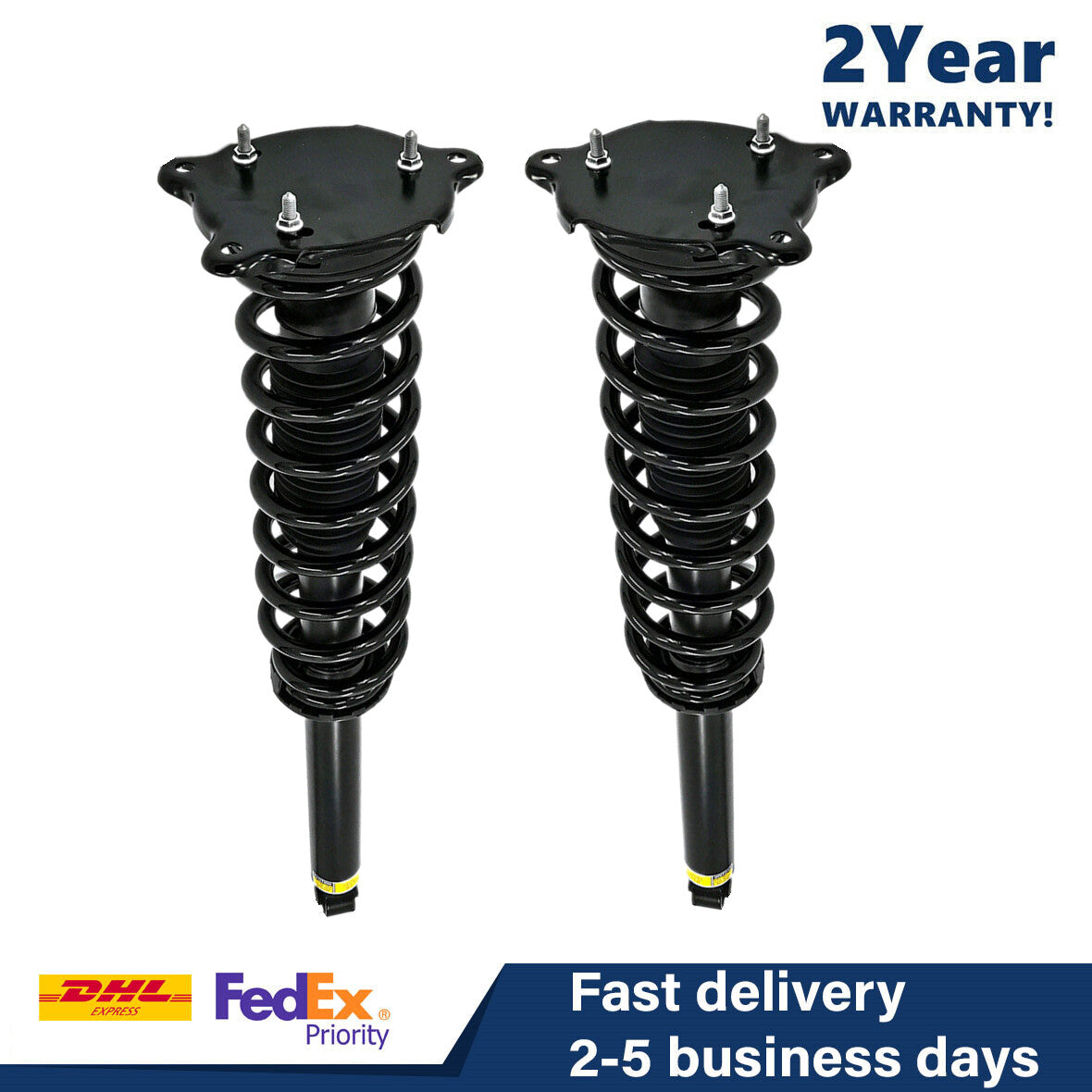 4X Front Rear Left Right Coil Spring Shock Struts Fit for Tesla for Model S 2011-2016