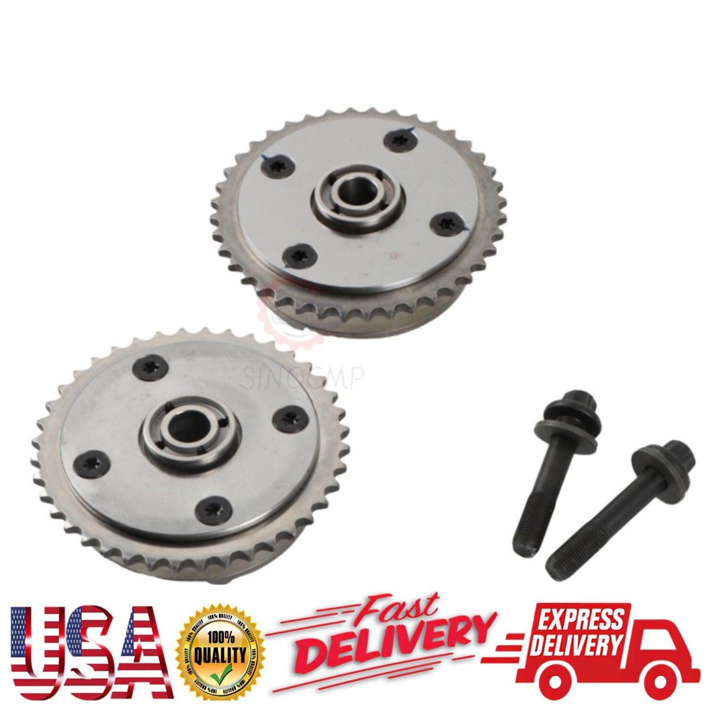 2pcs Intake Exhaust Camshaft Phaser VVT Gear 11367545862 for 07-16 for Mini Cooper