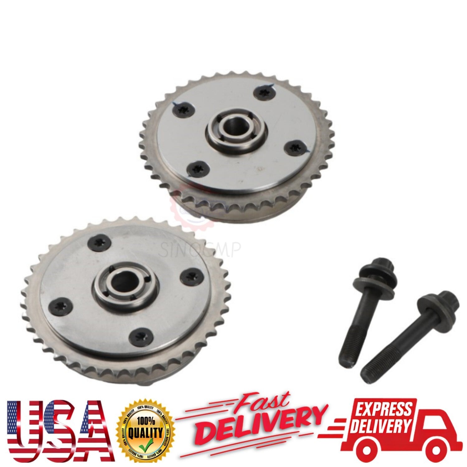 2pcs Intake Exhaust Camshaft Phaser VVT Gear 11367545862 for 07-16 for Mini Cooper