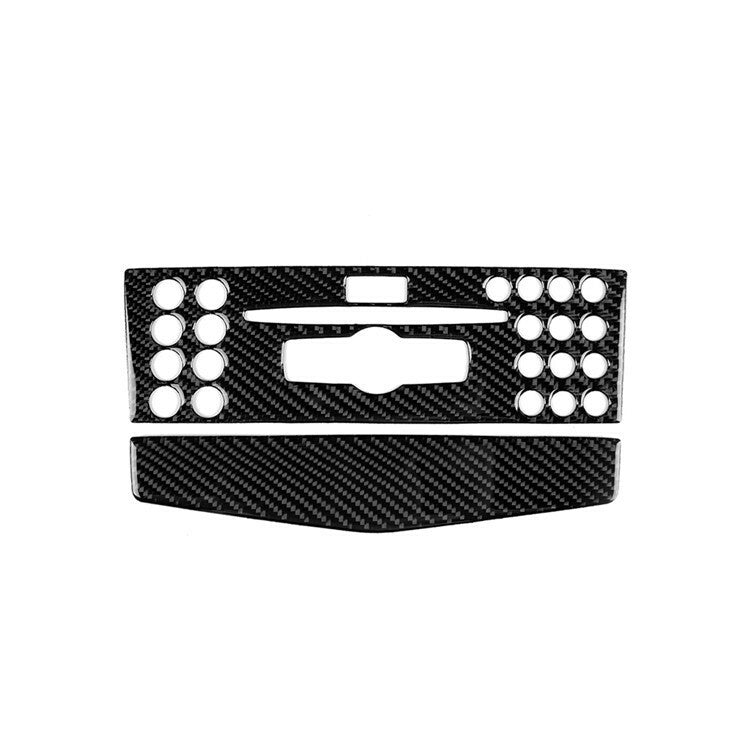 Carbon Central Control CD Panel Interior Stickers Fit for Mercedes C class W204