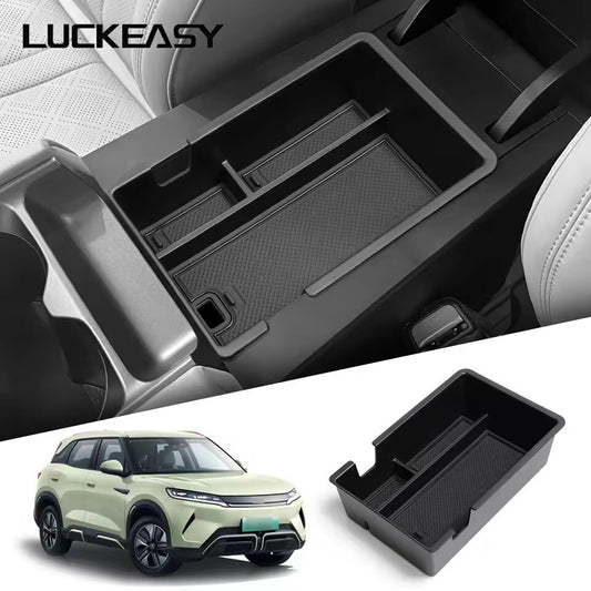 for BYD Yuan Pro 2024 2025 Armrest Storage Box Organizer Center Console Tray