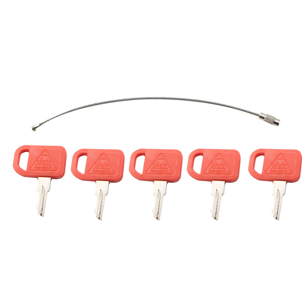 5pcs Keys For Skid-Steer Loader 260 280 CT332 323D Skid-Steer Log 240