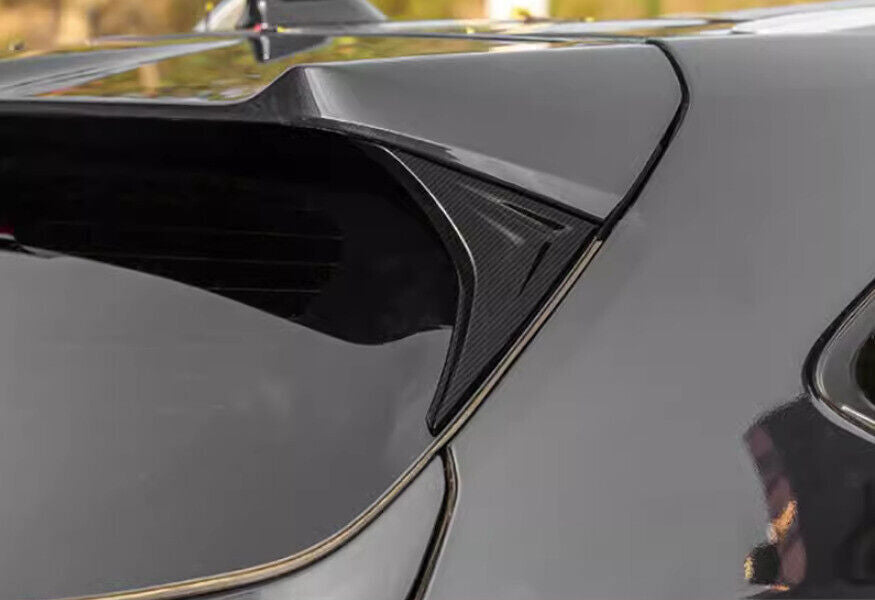 for Toyota Highlander 2020-2024 Carbon Fiber Trunk Spoiler Top Wing Side Trims