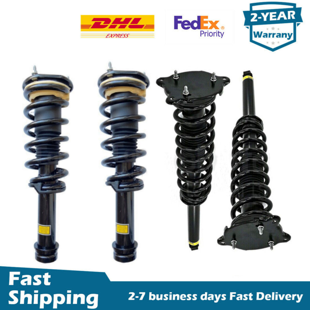4PCS Front Rear Shock Coil Spring Struts Assys Fit 2015-2019 for Tesla for Model S AWD