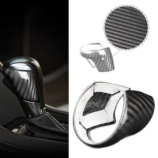 Carbon Look Gear Shift Knob Cover Trim for Mazda Atenza Axela CX-3 CX-4 CX-5 CX8