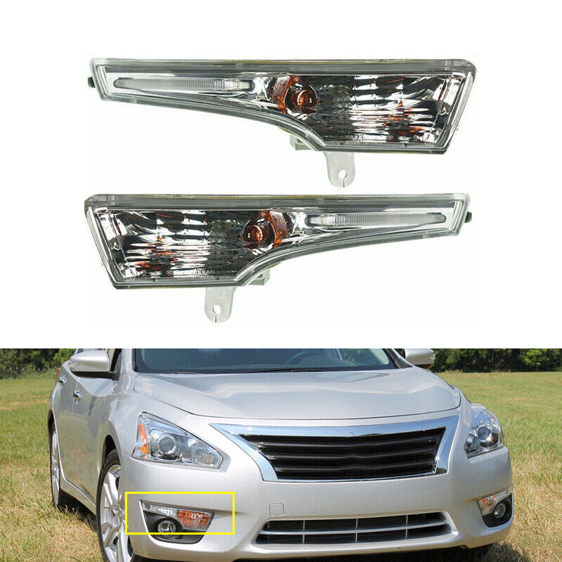1 Pair Plastic Lens Turn Signal Indicator light for Nissan Altima 2013-2016