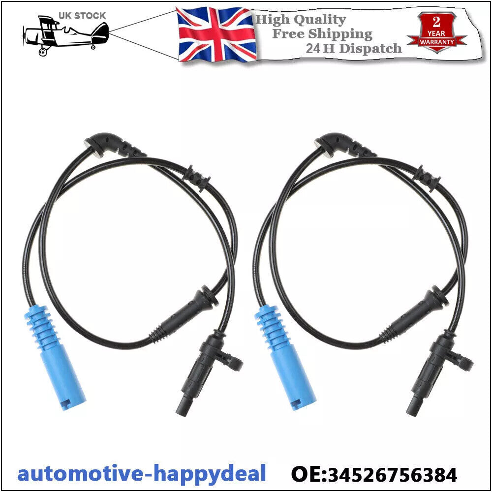 2X ABS SPEED SENSOR for MINI ONE COOPER S R50 R52 R53 01-07 Front 34526756384