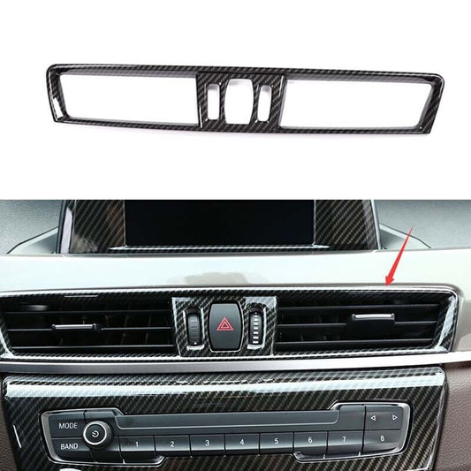 Central Console ABS Carbon Fiber Air Outlet Vent Trim for BMW X1 F48 2016-2022