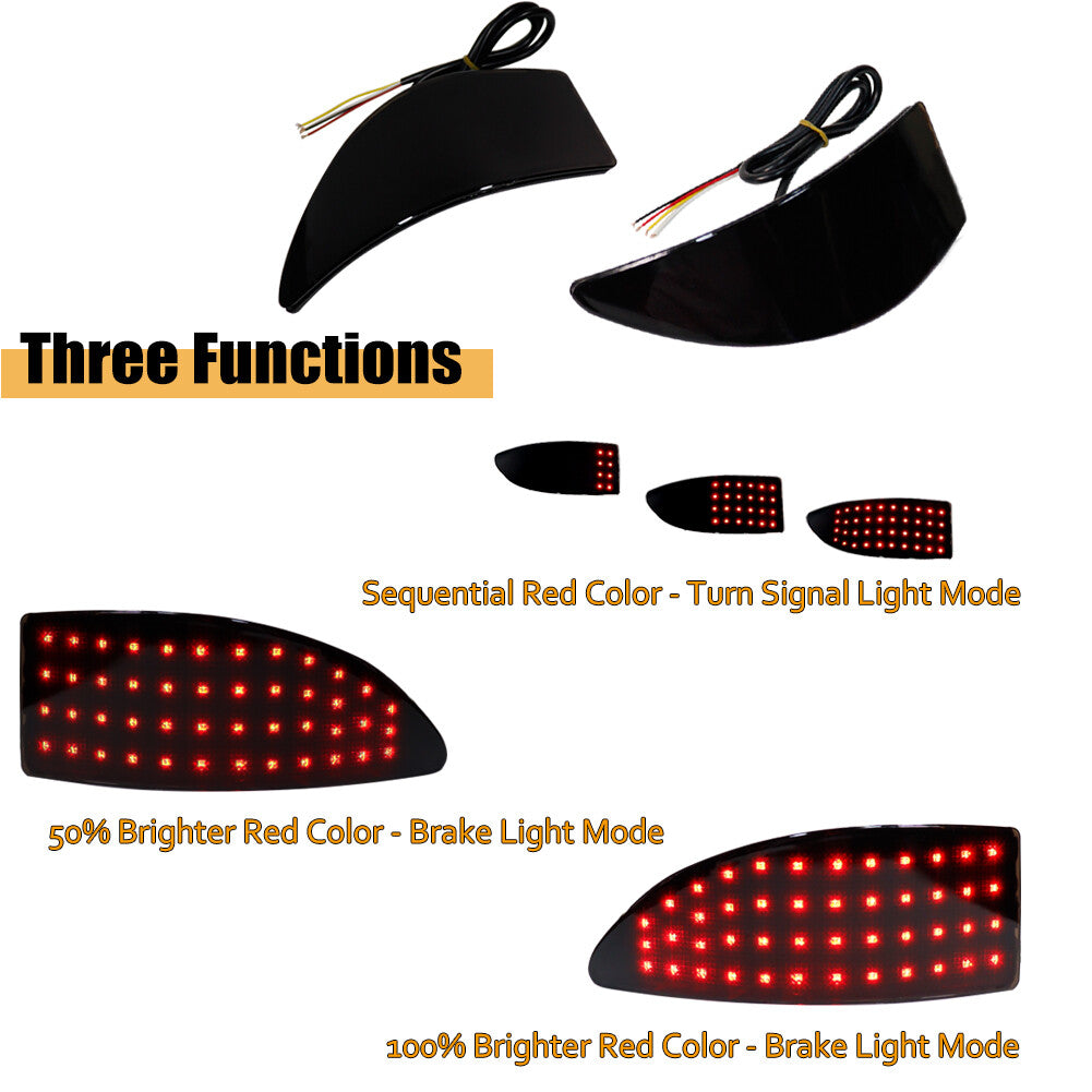 Smoked Lens LED Bumper Reflector Rear Light Kit for 2006-2013 for Lexus IS250 IS350