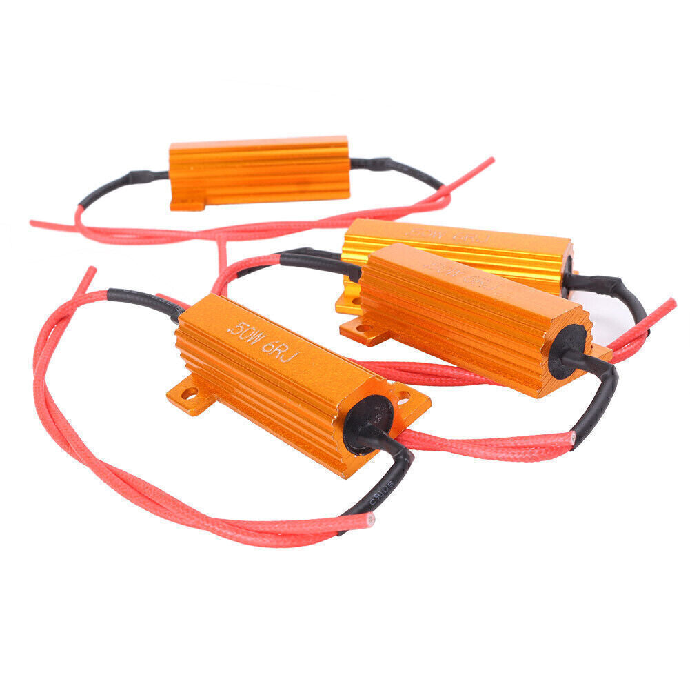 4x50W 6ohm Load Resistor FixLED Light Bulb Error Fast Hyper Flash Turn Signal