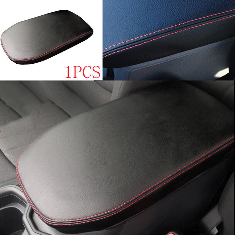 for Toyota RAV4 2019-2022 Black Leather Central Console Armrest Box Trim Holster