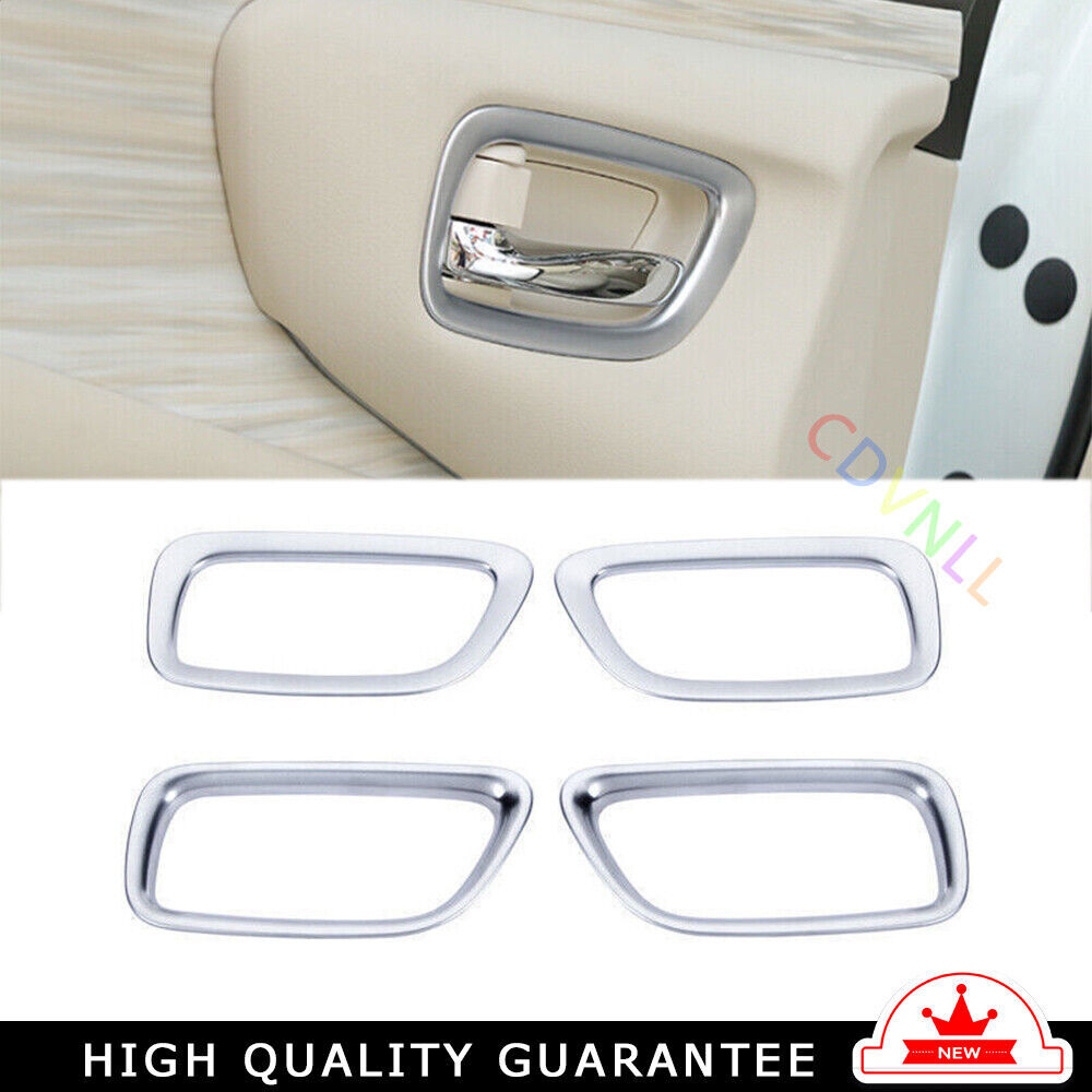 Inner Door Handle Lock Cover Trim Inner for Nissan Murano 2015-2021 Silver Matte