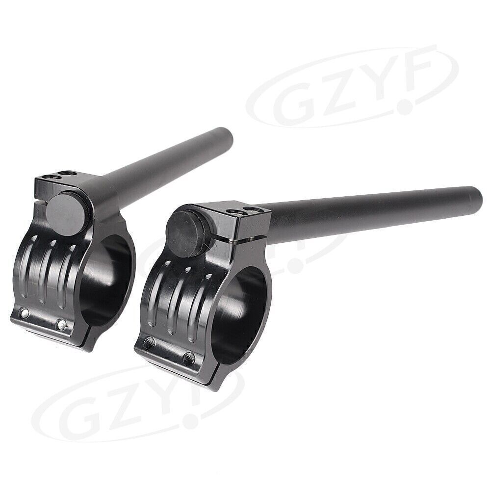 Fit 46MM Fork Tube CNC Fork Clip-ons Handle Grip Handlebar Motorcycle