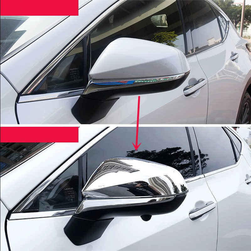 for Lexus RX350 RX450H 16-22 ABS Chrome Side Door Mirror Rearview Trims Cover 2P